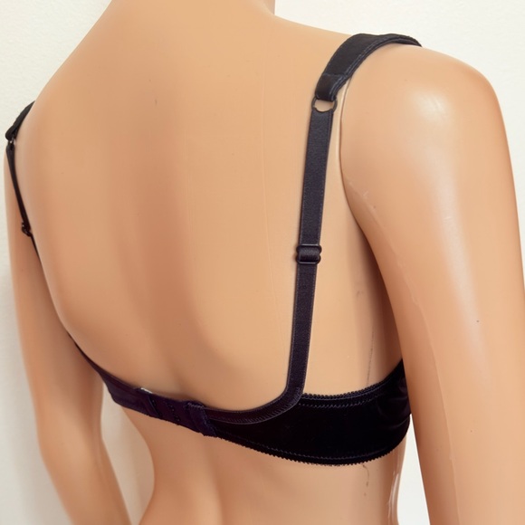 Nordstrom Black Balconette Bra with Satin Finish size 36A - Picture 5 of 8